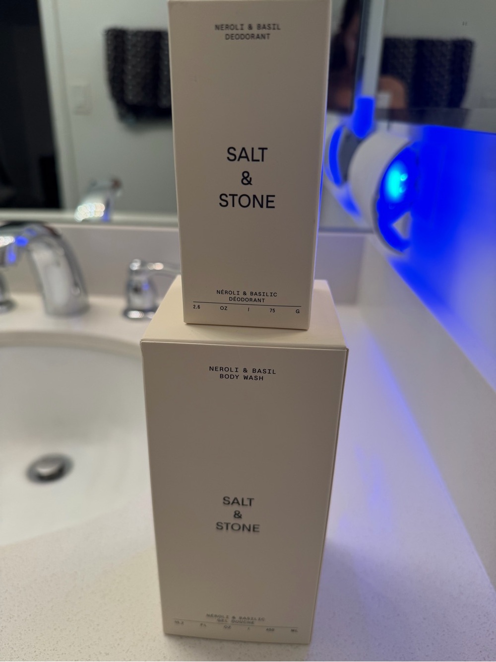 Neroli & Basil White Body Wash and Deodorant Set